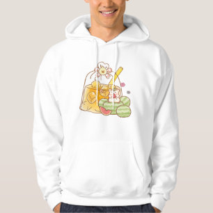 Kawaii Hamster Fruit Tea - Summer Watermelon Snack Hoodie