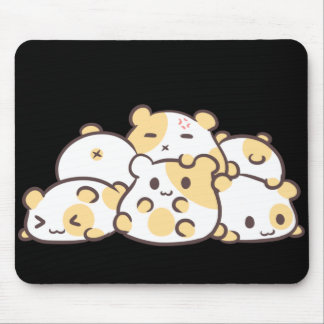 Kawaii Hamster Pile Mouse Pad