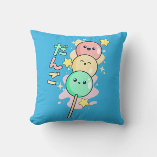 Kawaii Hanami Dango  Throw Pillow
