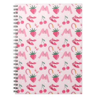 Kawaii Hand-drawn Girly Things Seamless Pattern Notebook