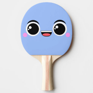 Kawaii Happy Anime Faced Ping Pong Paddle