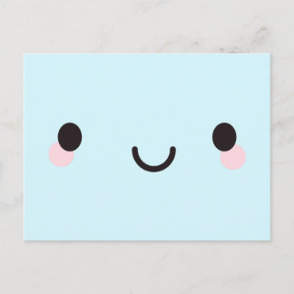 Kawaii Happy Face Postcard