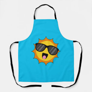 Kawaii Happy Sun with Sunglasses Apron