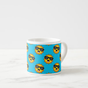 Kawaii Happy Sun with Sunglasses Espresso Cup