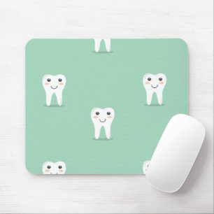 Kawaii happy tooth mouse pad