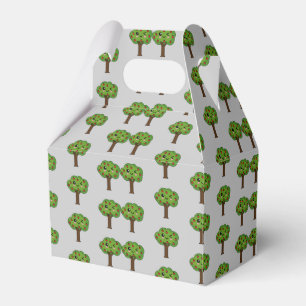Kawaii Happy Winking Apple Tree Favor Box