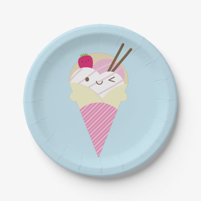 Kawaii Harajuku Crepe Paper Plate (Front)