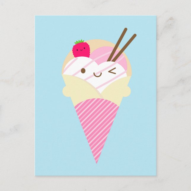 Kawaii Harajuku Crepe Postcard (Front)