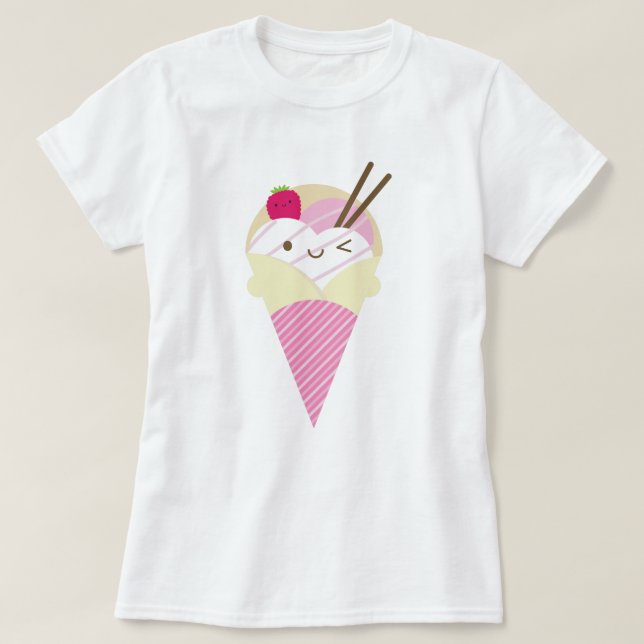 Kawaii Harajuku Crepe T-Shirt (Design Front)