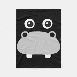 Kawaii Hippo Face Easy Halloween Costume Boys Fleece Blanket