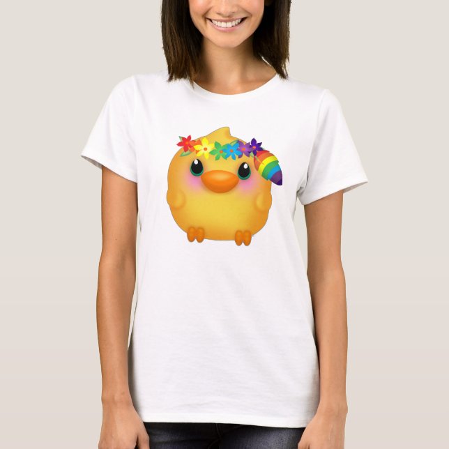 Kawaii Hippy Chick T-Shirt (Front)