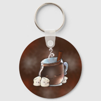 Kawaii Hot Chocolate and Marshmallows Keychain