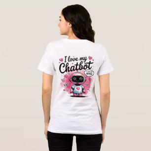🤖Kawaii I Love My Ai Chatbot Cute BFF Companion Tri-Blend Shirt