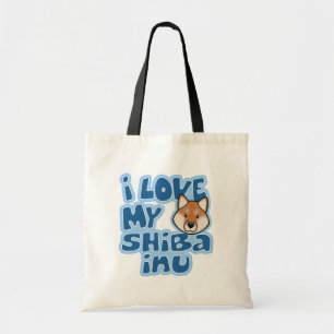 Kawaii I Love My Shiba Inu Tote Bag