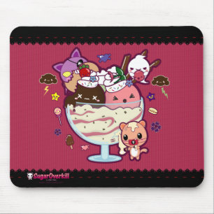 Kawaii Ice Cream Attacked! Mouse Pad