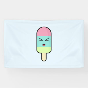 Kawaii Ice cream Banner