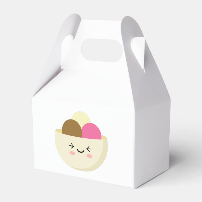 Kawaii Ice Cream Favor Box (Front Side)