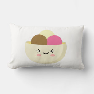 Kawaii Ice Cream Lumbar Pillow
