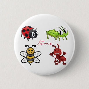 Kawaii Insects Thunder_Cove 2 Inch Round Button