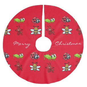 Kawaii Insects Thunder_Cove  Brushed Polyester Tree Skirt