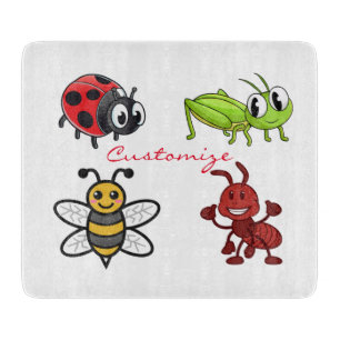 Kawaii Insects Thunder_Cove Cutting Board