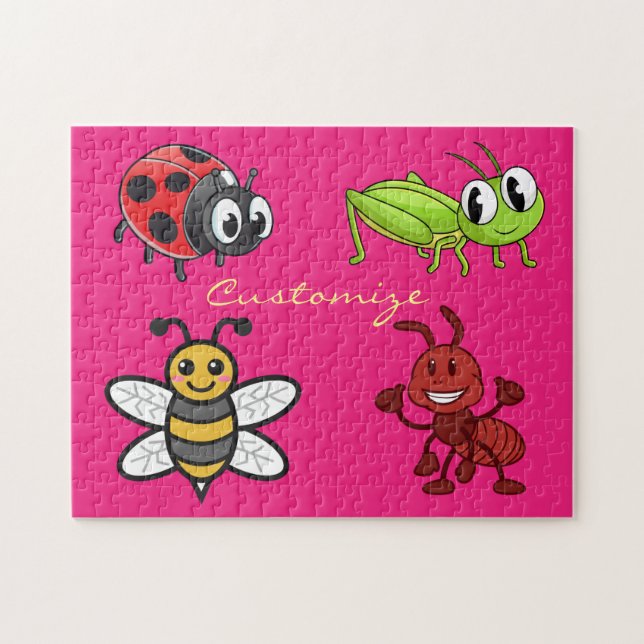 Kawaii Insects Thunder_Cove Jigsaw Puzzle (Horizontal)