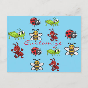 Kawaii Insects Thunder_Cove Postcard