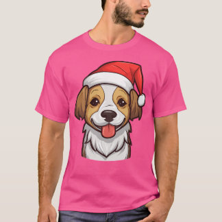 Kawaii Jack Russell Terrier Christmas T-Shirt