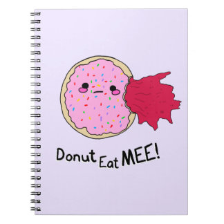 Kawaii Jam Donut Eat Me Notebook