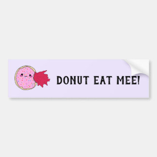 Kawaii Jam Doughnut Eat Me Bumper Sticker