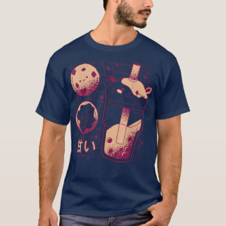 Kawaii Japanese Boba Tea Guinea Pig Doughnut Cooki T-Shirt