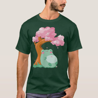 Kawaii Japanese Cherry Blossom Tree Sakura Cute Fr T-Shirt