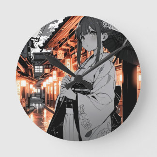 KAWAII Japanese Girl clock