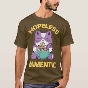 Kawaii Japanese Noodles Ramen Noodle Pun Hopeless T-Shirt