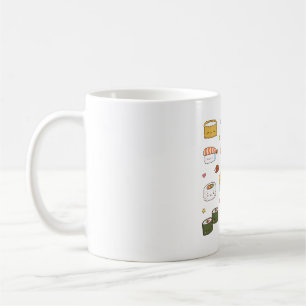 Kawaii Japanese Sushi Nigiri Maki Set Coffee Mug