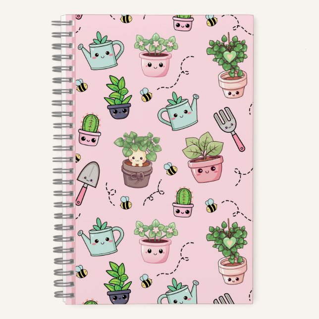 Kawaii Jardinage Maison Plantes Carnet spirituel (Recto)