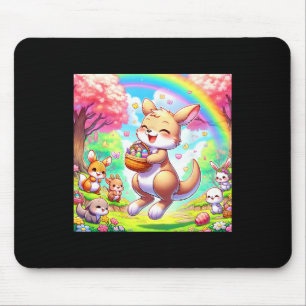 Kawaii Kangaroo Easter Adorable Easter Kangaroo  Mouse Pad