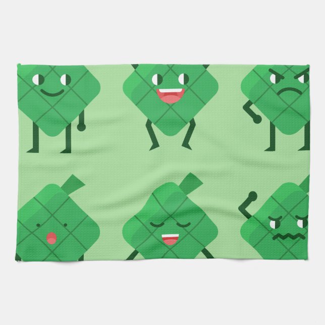 kawaii Ketupat Kitchen Towel (Horizontal)