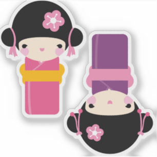 Kawaii Kimono Doll Stickers