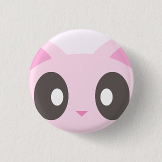 kawaii kitty closeup 1 inch round button