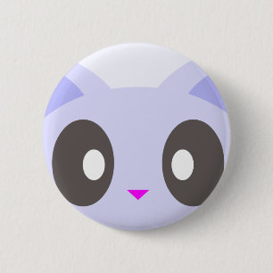 kawaii kitty closeup 2 inch round button