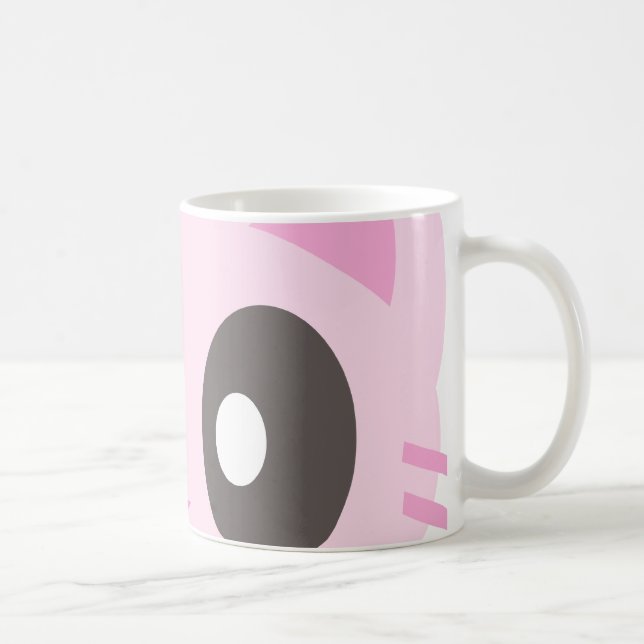 kawaii kitty closeup coffee mug (Right)