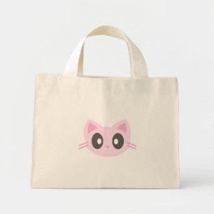 kawaii kitty mini tote bag