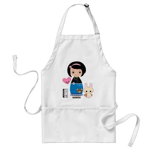 Kawaii Kokeshi Apron (Front)