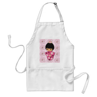 Kawaii Kokeshi Doll apron