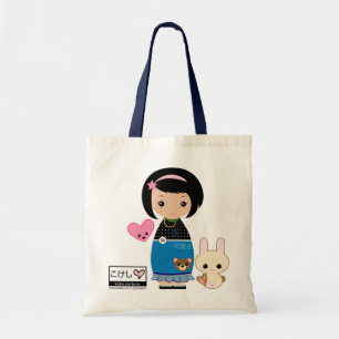 Kawaii Kokeshi Tote