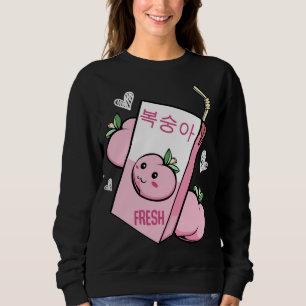 Kawaii Korean Peach Juice Fruit Lovable Cuteness F Sweatshirt