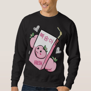 Kawaii Korean Peach Juice Fruit Lovable Cuteness F Sweatshirt