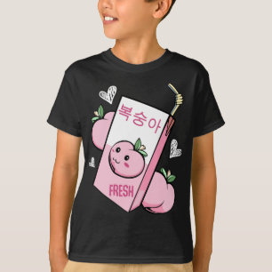 Kawaii Korean Peach Juice Fruit Lovable Cuteness F T-Shirt