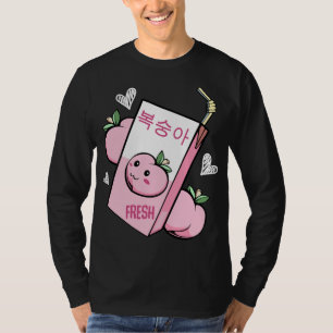 Kawaii Korean Peach Juice Fruit Lovable Cuteness F T-Shirt